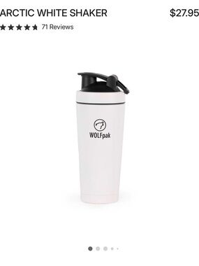 WOLFpak Arctic White Shaker Bottle